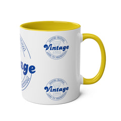 Vintage Limited Edition Two-Tone Coffee Mug - Aged to Perfection