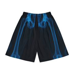 Blue Smoke Men's Sports Shorts - Athletic Gear, Activewear, Gym Shorts, Summer Apparel, Unique Sportswear
