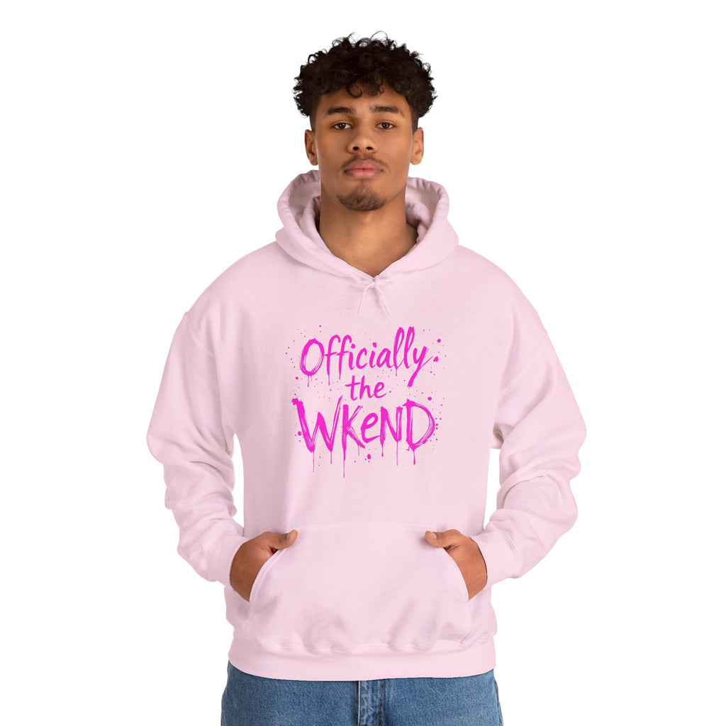 Officially the Wkend Hooded Sweatshirt, Unisex Weekend Sweatshirt, Cozy Hoodie for Relaxation, Ideal for Casual Outings, Perfect Gift [...]