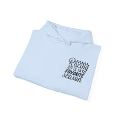 Racing-Themed Hooded Sweatshirt, Ideal for Race Fans, Comfortable, Casual Wear, Great Gift for Motorsports Enthusiasts, Unisex Design