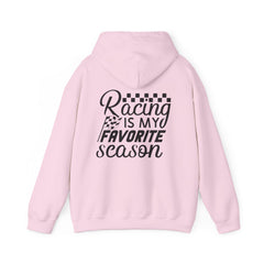 Racing-Themed Hooded Sweatshirt, Ideal for Race Fans, Comfortable, Casual Wear, Great Gift for Motorsports Enthusiasts, Unisex Design