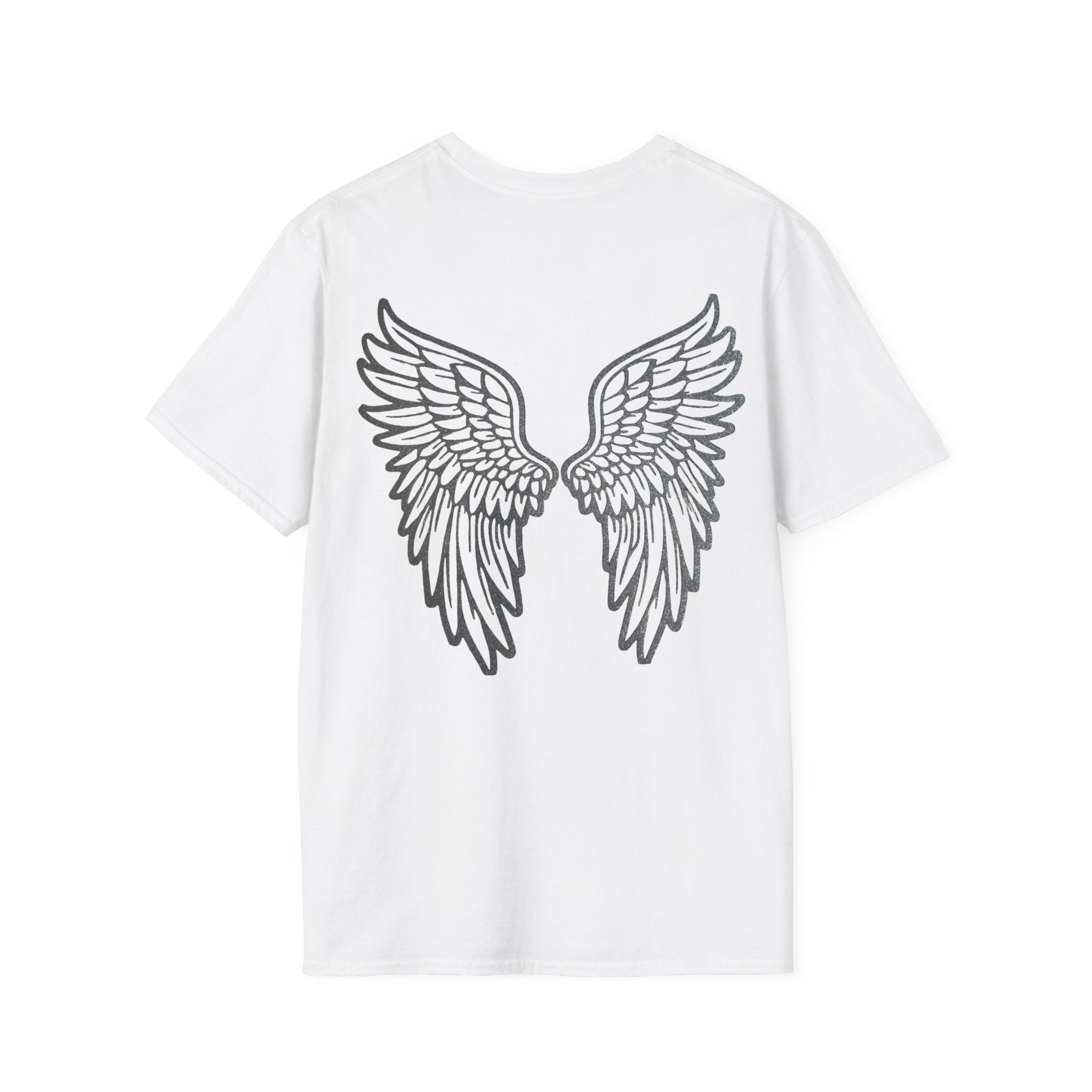 Angel Wings Unisex T-Shirt, Softstyle Tee, Cute Gift, Casual Wear, Inspirational Shirt, Everyday Comfort