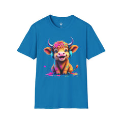 Cute Cow Graphic T-Shirt, Fun Animal Tee, Unisex Casual Wear, Gift for Cow Lovers, Trendy Summer Shirt