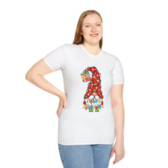 Festive Gnome T-Shirt for Holiday Cheer, Christmas Gift, Unisex Tee, Holiday Apparel, Cute Seasonal Shirt