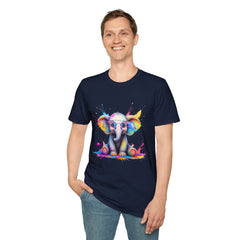 Cute Elephant Graphic T-Shirt, Fun Animal Tee, Gift for Animal Lovers, Casual Wear, Birthday, Eco-Friendly Cotton