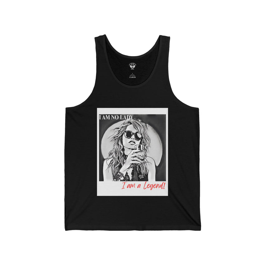 Legendary Vibe Unisex Jersey Tank - Casual Wear, Gift for Music Lovers, Summer Outfit, Statement Top, Festival Apparel