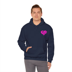 Cozy Love Heart Hoodie | Unisex Sweatshirt for Valentine's Day, Gift for Her, Celebrations, Casual Wear, Anniversary
