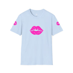 Kiss Lip Graphic Tee – Cute Unisex T-Shirt for Flirty Vibes, Perfect for Valentine's Day, Casual Outings, Gifts, Summer Fashion