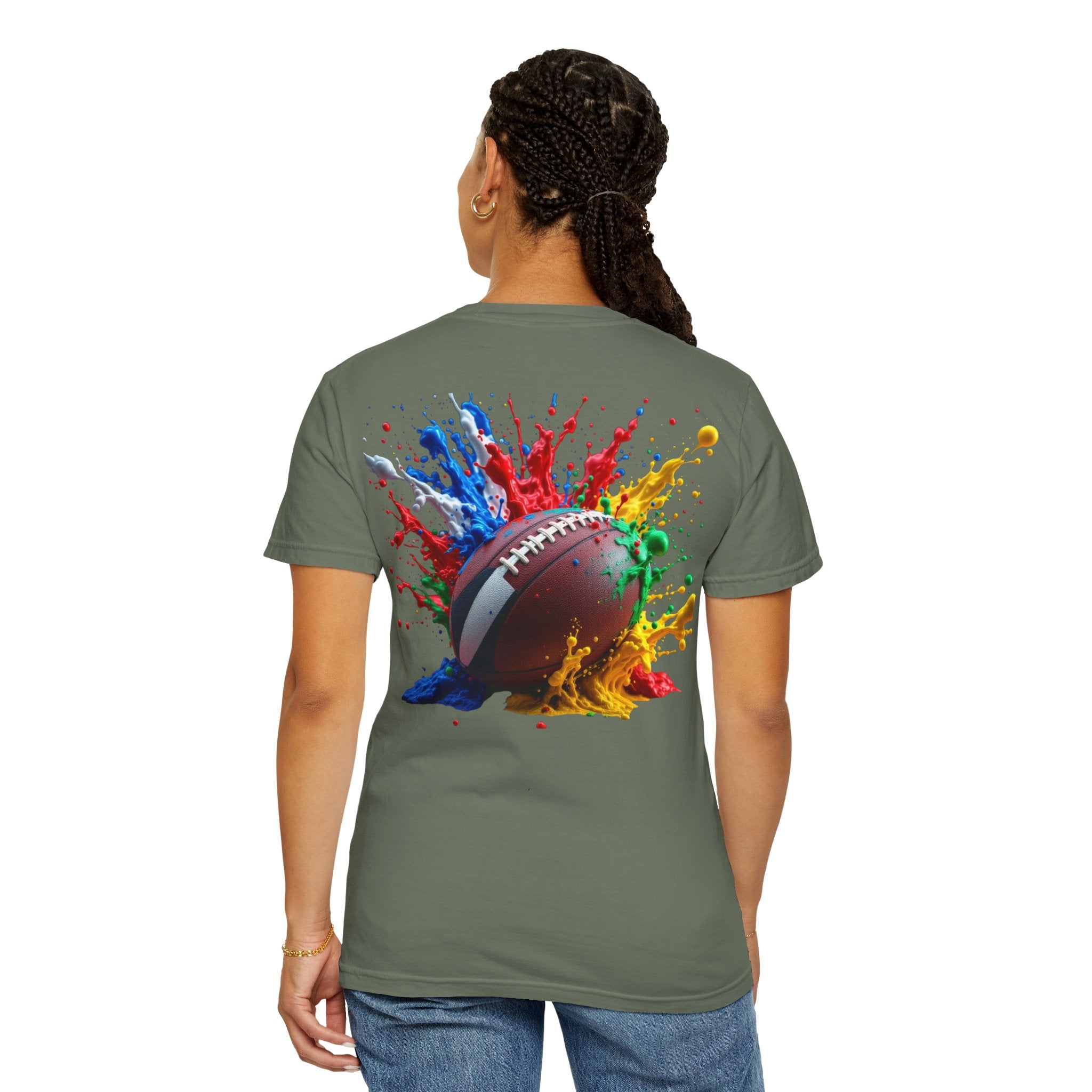 Rugby Ball Graphic T-Shirt, Unisex Vintage Tee, Perfect for Festivals, Beach Days, and Casual Wear, Gift for Sun Lovers
