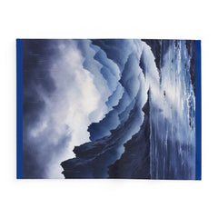 Serene Arctic Fleece Blanket, Cozy Throw, Mountainscape Decor, Hiking Gift, Winter Home Accent, Adventure Blanket, Gift for Outdoorsy