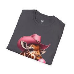 Whimsical Giraffe T-Shirt, Fun Casual Tee, Gifts for Animal Lovers, Birthday Apparel, Cute Graphic Shirt