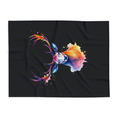 Artistic Deer Fleece Blanket - Cozy Home Decor, Gift for Nature Lovers, Animal Lovers, Wildlife Enthusiasts, Unique Throw