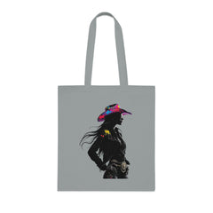 Cowgirl Spirit Cotton Tote Bag | Fun, Stylish, Eco-Friendly Bag for Farmers Markets, Beach Days, Shopping, Gifts