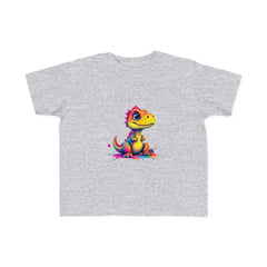 Cute Dinosaur Toddler Tee - Colorful Kids Jersey T-Shirt