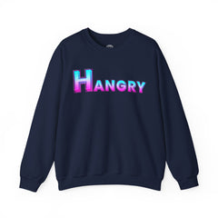 Hangry Unisex Crewneck Sweatshirt - Cozy Gift for Food Lovers, Fall Apparel, Perfect for Casual Outfits, Birthday & Holiday Gifts