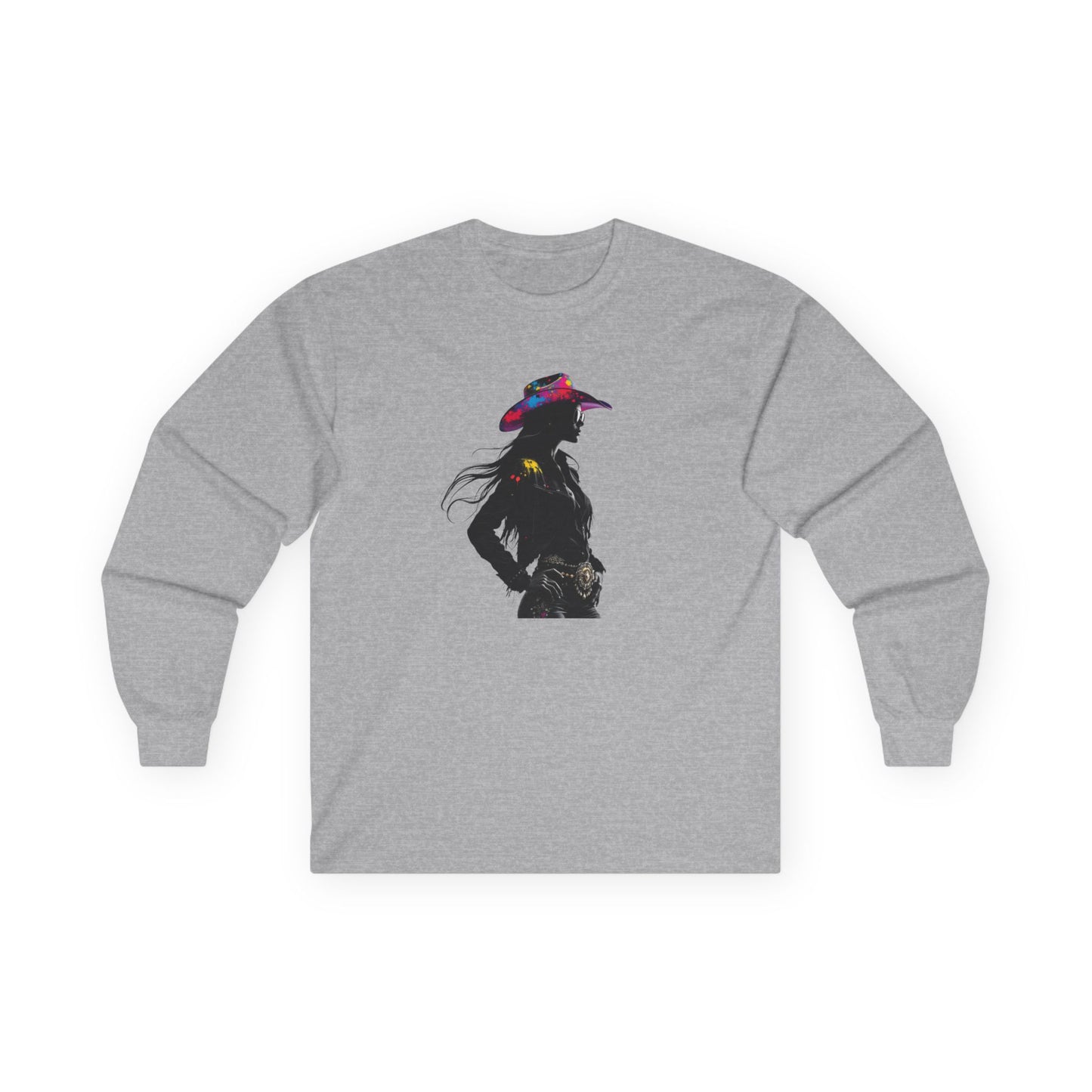 Bohemian Cowgirl Long Sleeve Tee - Perfect for Festivals and Everyday Wear