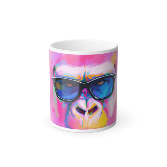 Color Morphing Gorilla Mug - 11oz Color Changing Coffee Cup