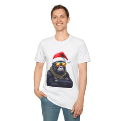 Cool Gorilla Santa T-Shirt | Funny Holiday Tee | Unisex Gift for Christmas, Party Wear, Family Gathering, Casual Style
