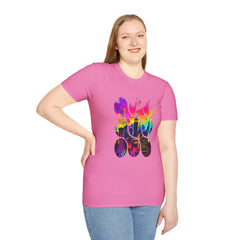 Vibrant Abstract Art T-Shirt | Unisex Graphic Tee, Casual Wear, Birthday Gift, Art Lovers Gift, Unique Fashion Statement