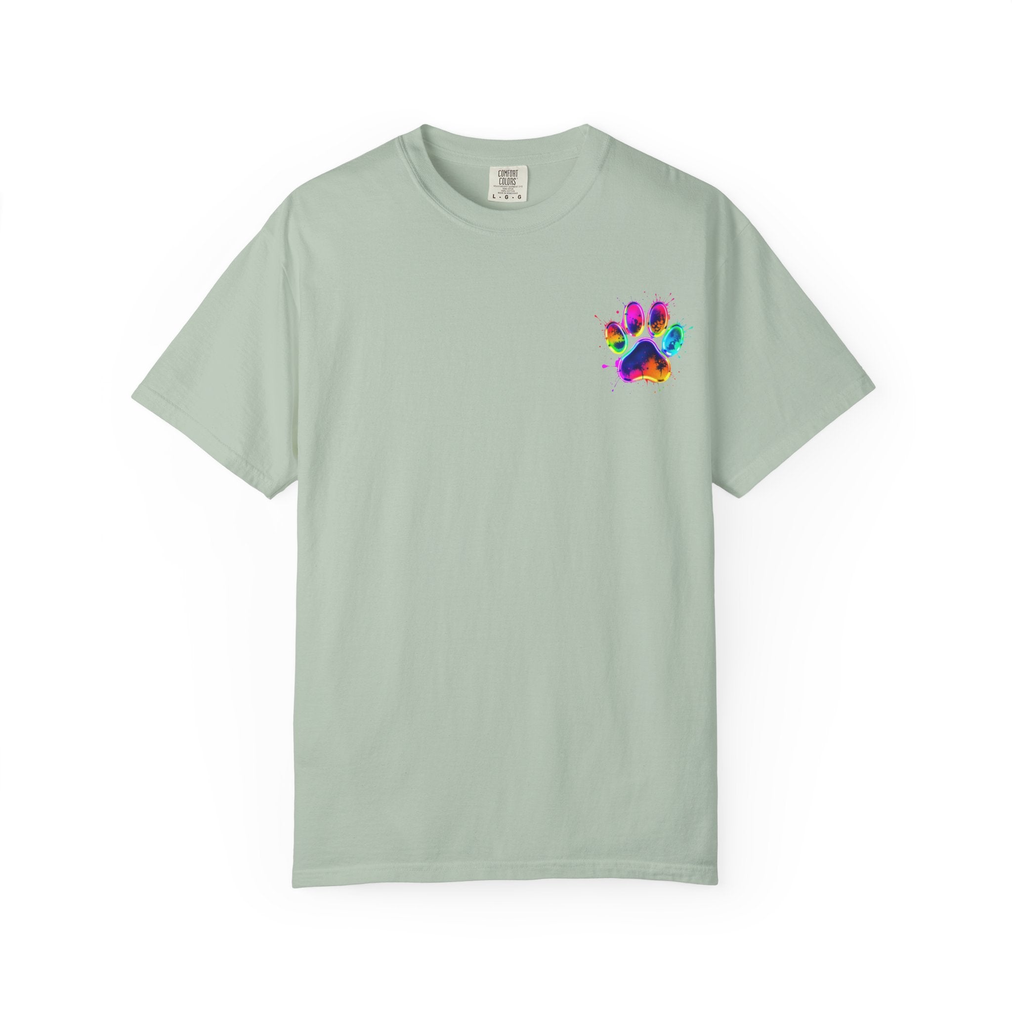 Paw print Graphic T-Shirt, Unisex Vintage Tee, Perfect for Festivals, Beach Days, and Casual Wear, Gift for Sun Lovers