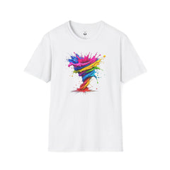 Vibrant Splash Art Tee, Colorful Unisex T-Shirt, Fun Graphic Tee, Summer Festival Top, Gift for Art Lovers, Casual Everyday Wear
