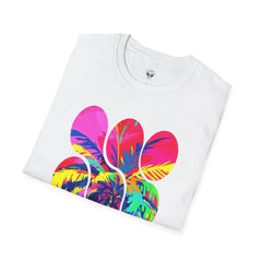 Vibrant Tropical T-Shirt, Beachwear, Summer Apparel, Casual Outfit, Gift for Friends, Festival Fashion