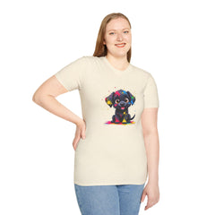 Cute Puppy Art Unisex T-Shirt, Dog Lover Shirt, Pet Parent Gift, Casual Wear, Funny Graphic Tee