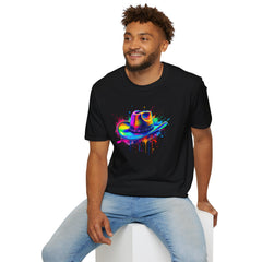 Colourful Cowboy Hat Unisex T-Shirt, Fun Graphic Tee, Festival Wear, Summer Celebration Shirt, LGBTQ Pride Apparel, Gift for Friends
