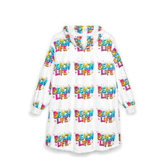 Beach Life Unisex Hooded Blanket - Fun & Cozy Summer Wear