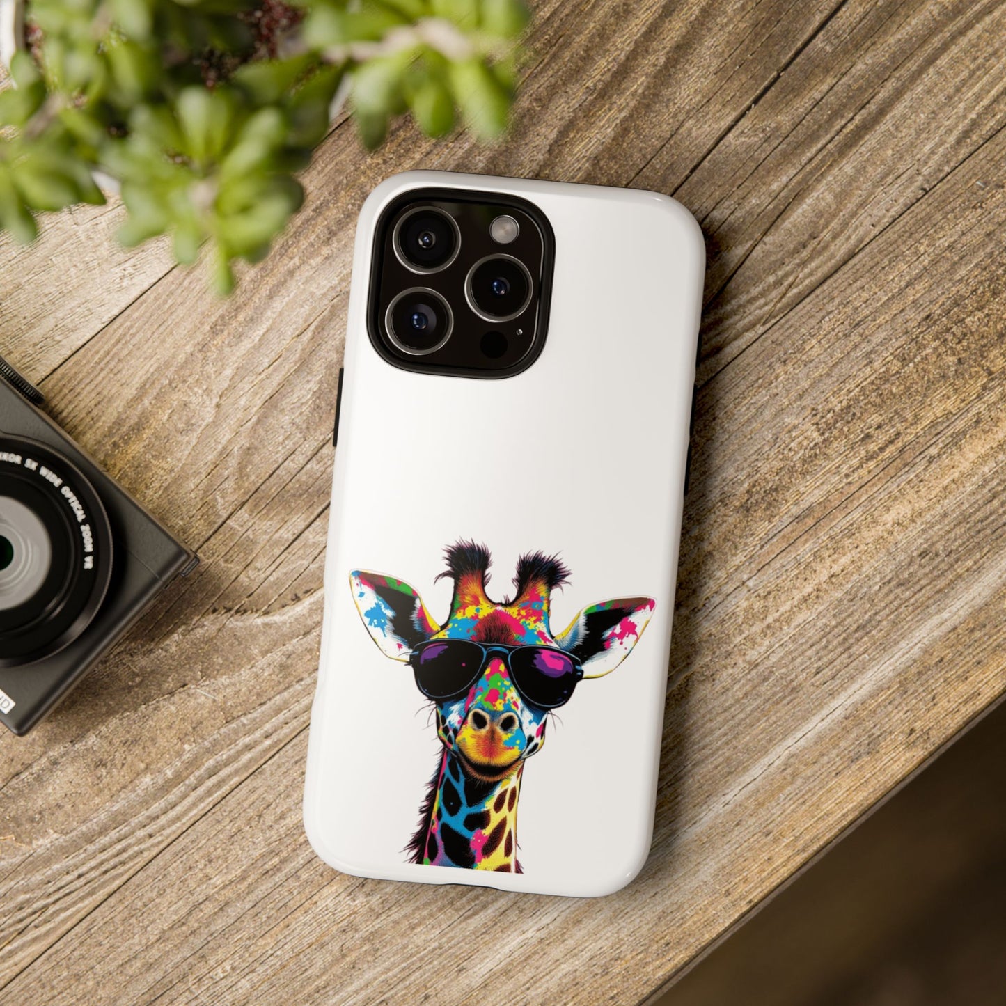Colorful Giraffe Phone Case - Tough Cases for Animal Lovers