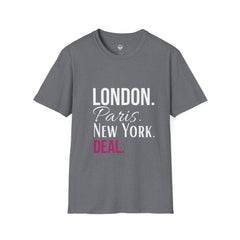 City Life Unisex T-Shirt - London, Paris, New York Deal Graphic Tee, Travel Fashion, Urban Style, Gift for Wanderlust, Streetwear