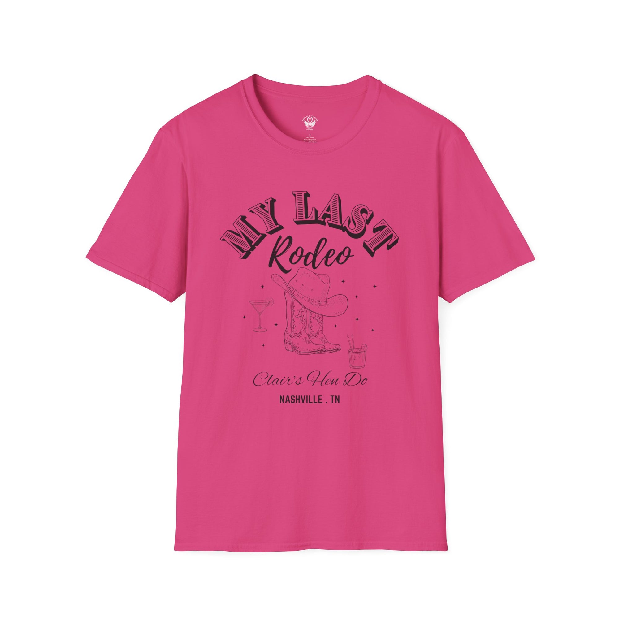 My Last Rodeo T-Shirt, Unisex Softstyle Tee, Cowboy Lover Gift, Western Apparel, Festival Outfit, Casual Wear, Rodeo Enthusiast