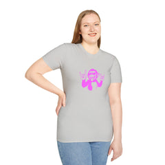 Rockin' Monkey Unisex Softstyle T-Shirt | Fun Graphic Tee | Great Gift for Music Lovers | Perfect for Parties & Casual Wear
