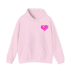 Cozy Love Heart Hoodie | Unisex Sweatshirt for Valentine's Day, Gift for Her, Celebrations, Casual Wear, Anniversary