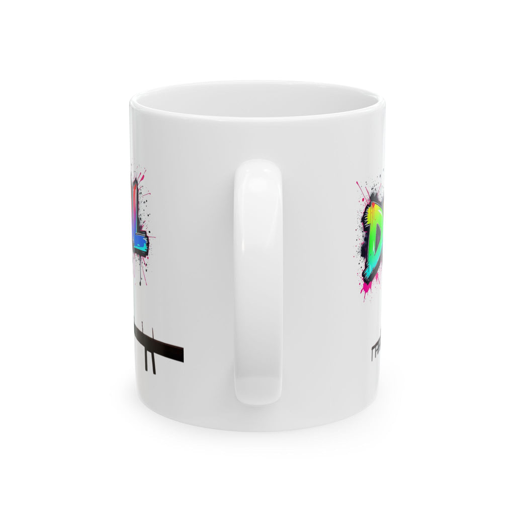 Colorful Splash Ceramic Mug - 11oz & 15oz - Perfect Gift for Coffee Lovers