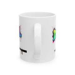 Colorful Splash Ceramic Mug - 11oz & 15oz - Perfect Gift for Coffee Lovers