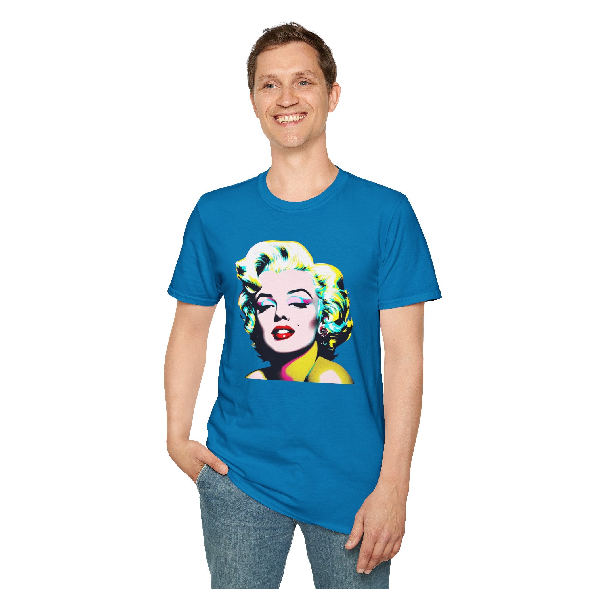Pop Art Marilyn Monroe Unisex T-Shirt, Retro Tee, Vintage Style Shirt, Gift for Her, 90s Nostalgia Fashion