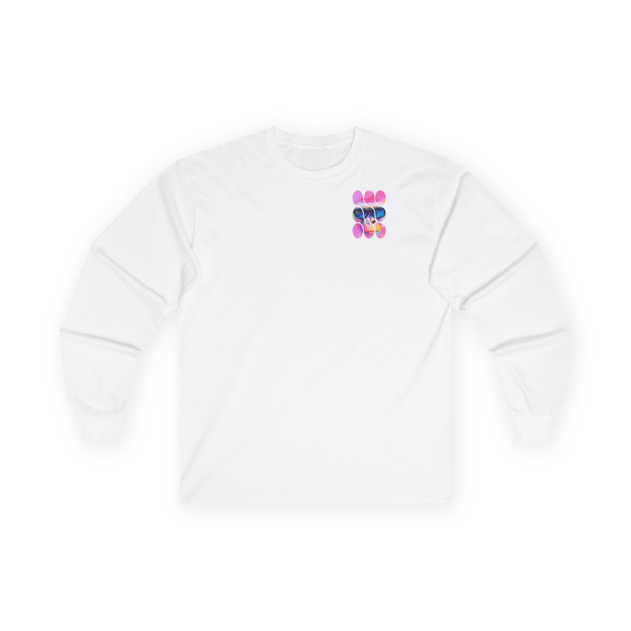 Vibrant Art-Inspired Long Sleeve Tee, Colorful T-Shirt for Artists, Gift for Birthdays, Casual Wear, Festival Outfit, Unique Graphic Tee