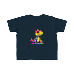 Cute Dinosaur Toddler Tee - Colorful Kids Jersey T-Shirt