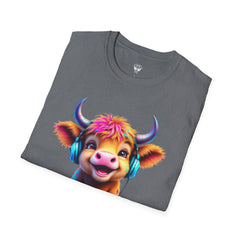 Cute Cow Graphic T-Shirt, Fun Animal Tee, Unisex Casual Wear, Gift for Cow Lovers, Trendy Summer Shirt