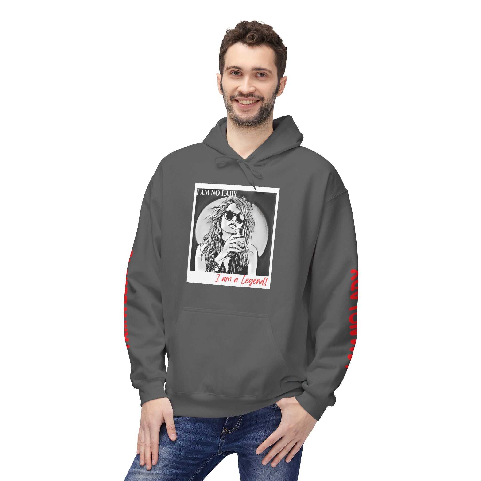 Legendary Spirit Hoodie - Unisex Fleece Sweatshirt, Motivational Gift, Trendy Streetwear, Perfect for Casual Days, Unique Statement Piece