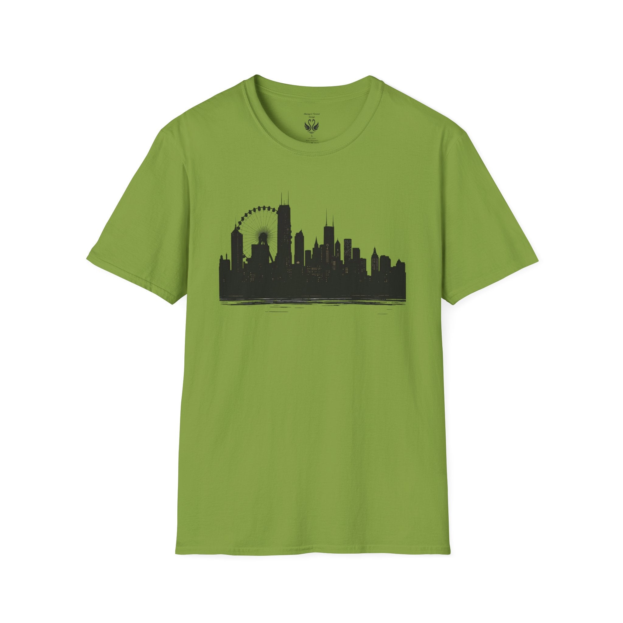 Skyline Unisex T-Shirt | City Lover Tee, Urban Art Shirt, Gift for Travelers, Vibrant Summer Apparel, Graphic T-Shirt