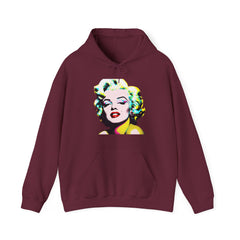 Colorful Marilyn Monroe Sweatshirt, Retro Hoodie, Pop Art Sweater, Unisex Lounge Wear, Gift for Art Lovers, Fashion Statement