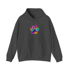 Colourful Paw Print Hoodie for Animal Lovers