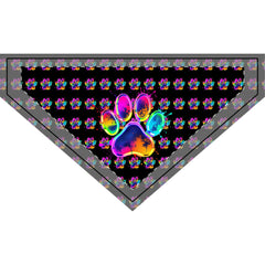 Colorful Clip-On Pet Bandana with Paw Print | Perfect for Dog Lovers & Pet Celebrations