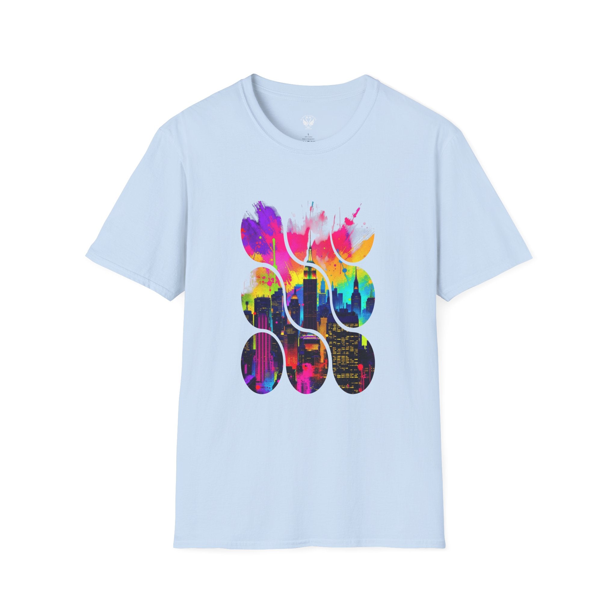 Vibrant Abstract Art T-Shirt | Unisex Graphic Tee, Casual Wear, Birthday Gift, Art Lovers Gift, Unique Fashion Statement