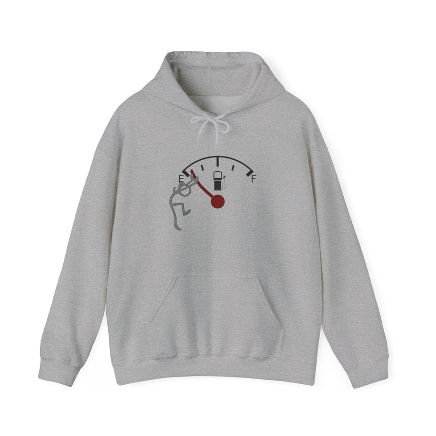 Fuel Gauge Graphic Hoodie, Unisex Sweatshirt for Gamers, Cozy Gift for Tech Lovers, Perfect for Casual Wear, Comfy Everyday Hoodie