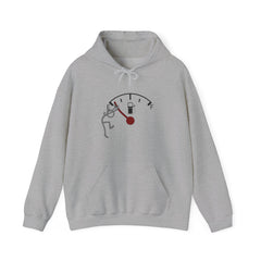 Fuel Gauge Graphic Hoodie, Unisex Sweatshirt for Gamers, Cozy Gift for Tech Lovers, Perfect for Casual Wear, Comfy Everyday Hoodie