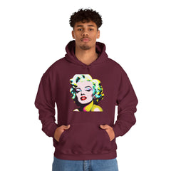 Colorful Marilyn Monroe Sweatshirt, Retro Hoodie, Pop Art Sweater, Unisex Lounge Wear, Gift for Art Lovers, Fashion Statement