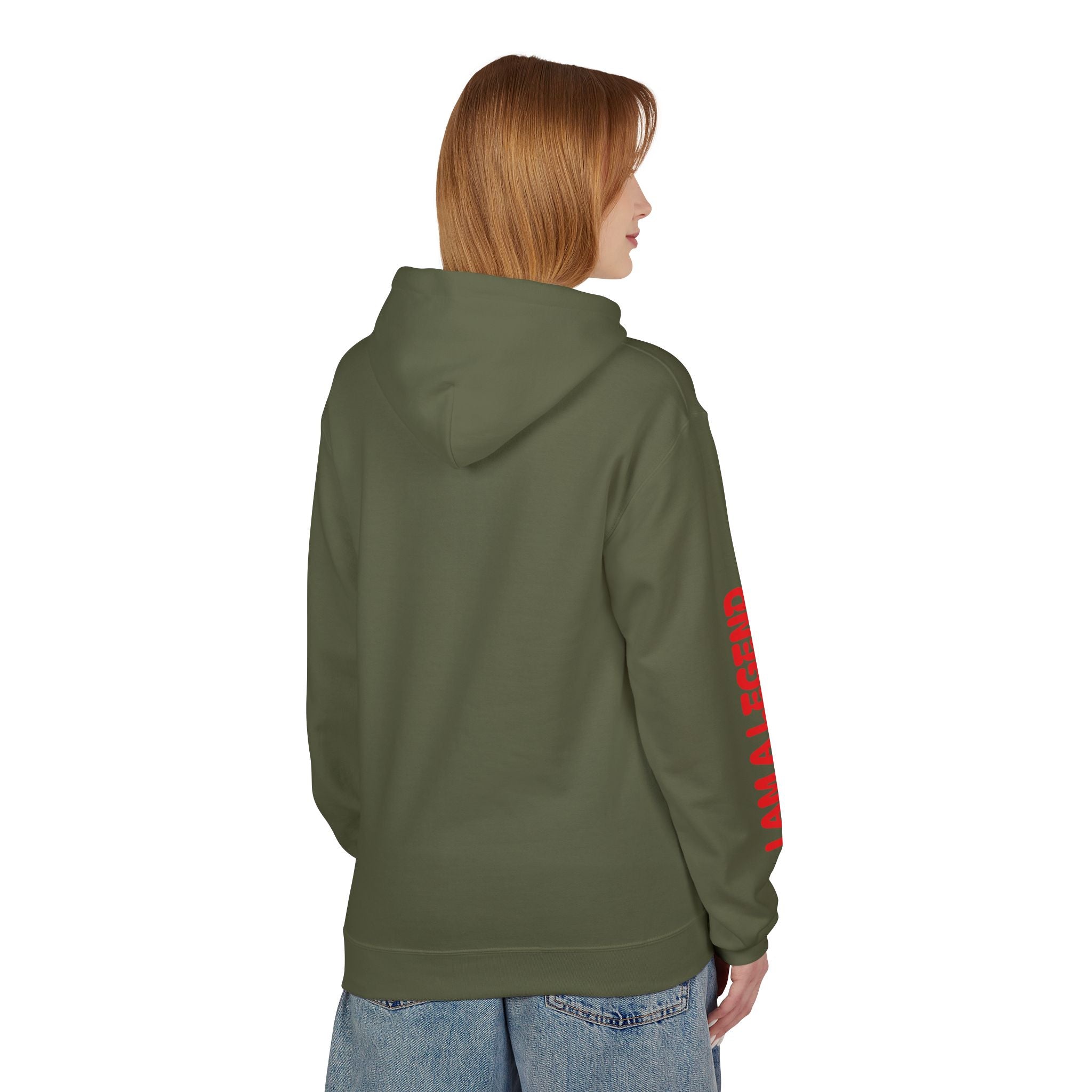 Legendary Spirit Hoodie - Unisex Fleece Sweatshirt, Motivational Gift, Trendy Streetwear, Perfect for Casual Days, Unique Statement Piece